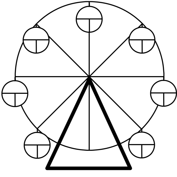 Карусель раскраска