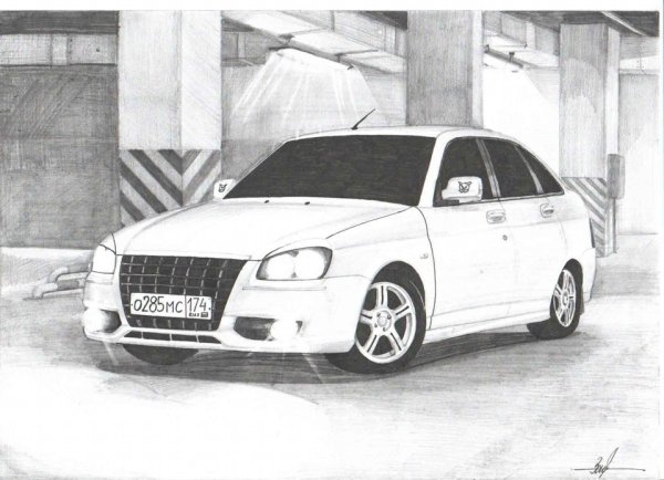 Приора рисунок