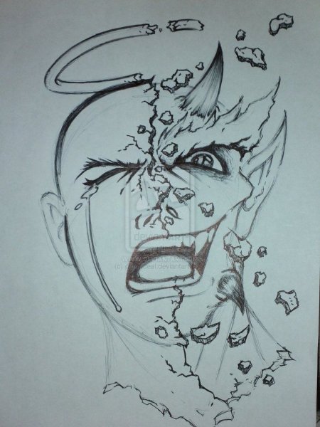 Злые рисунки карандашом