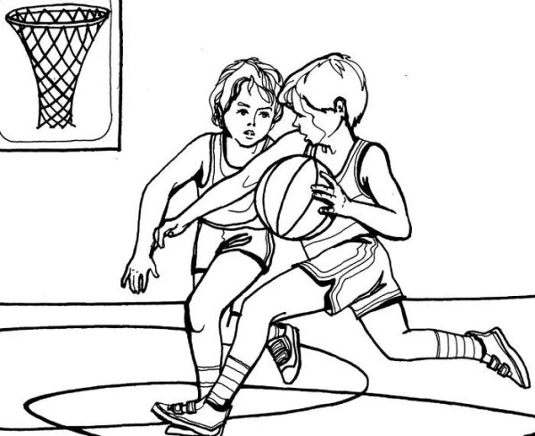 Спортивные раскраски для детей