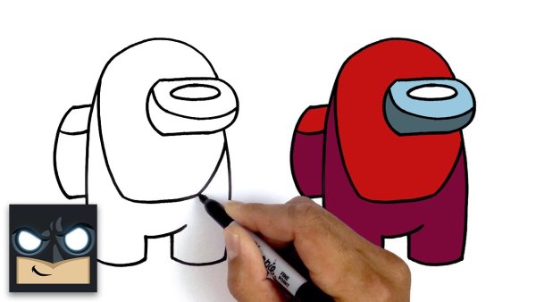 Герои амонг АС раскраска