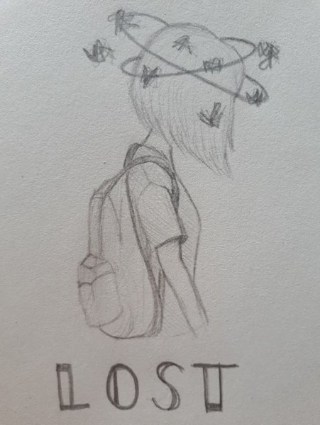 Рисунки простым карандашом грустные