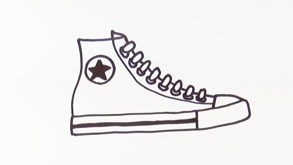 Конверсы рисунок карандашом