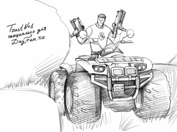 Раскраска квадроцикл