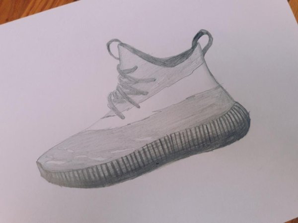 Yeezy Boost 350 скетч