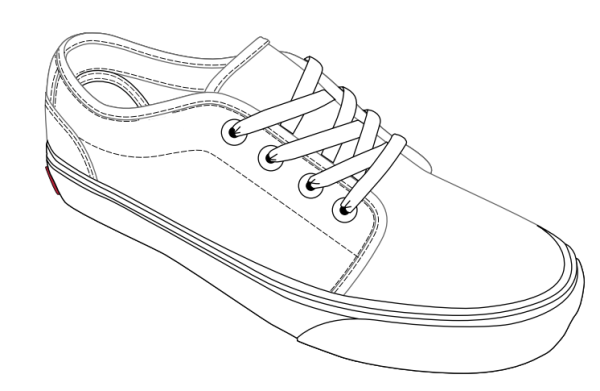 Кеды раскраска