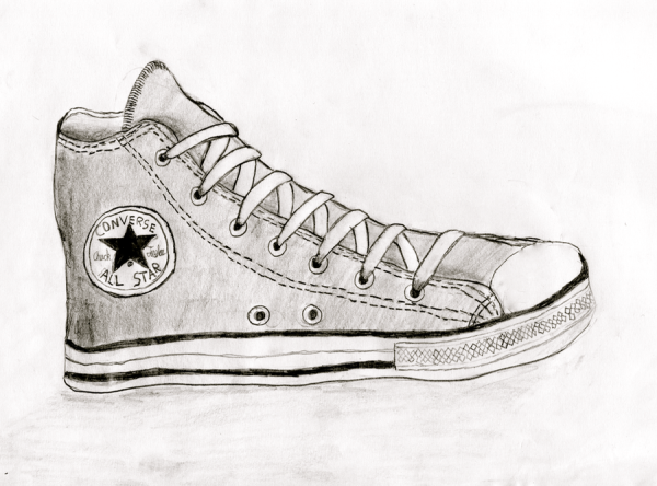 Кроссовки простые скетч
