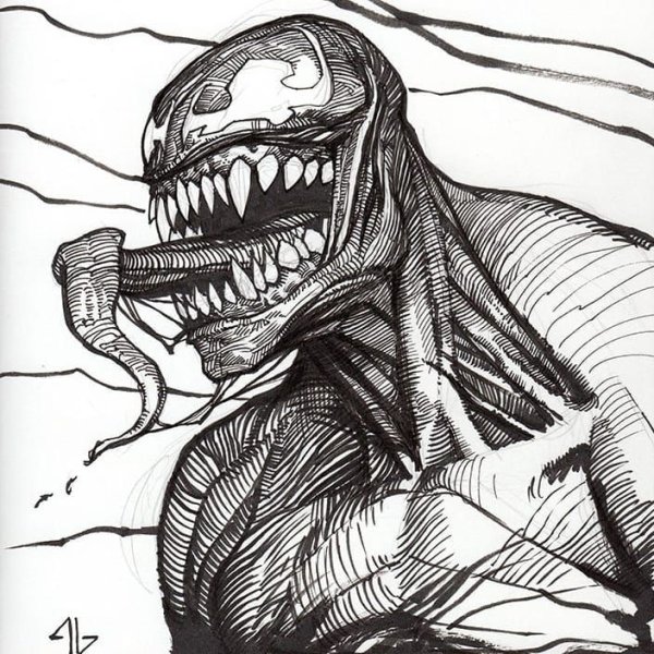 Веном для срисовки