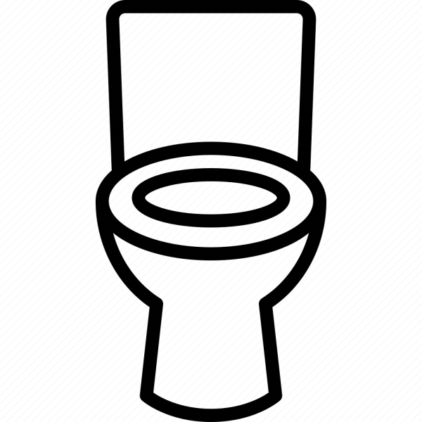 Унитаз нарисованный