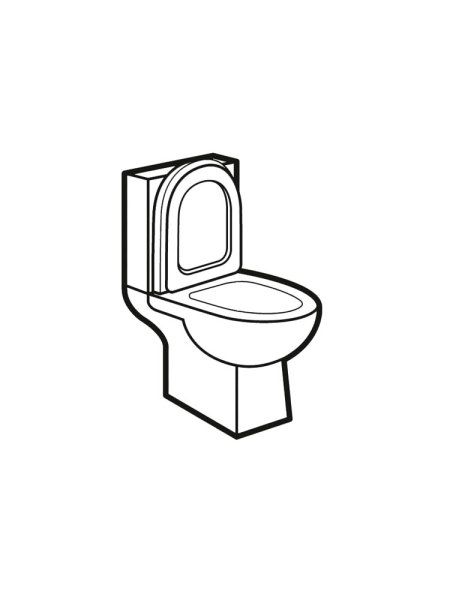 Унитаз нарисованный
