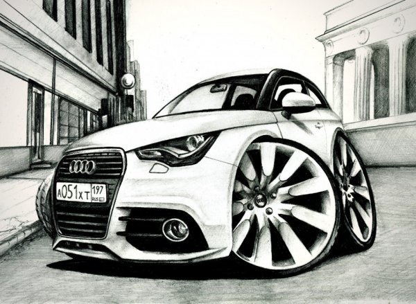Ауди рисунок