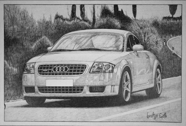 Audi карандашом