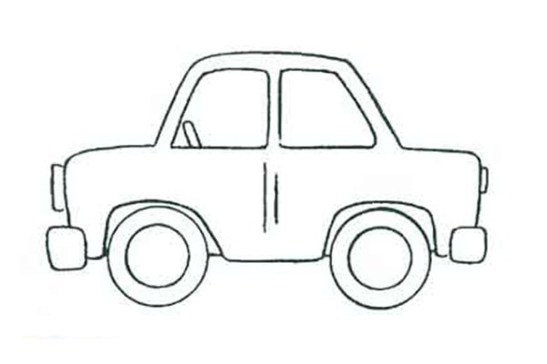 Рисунок машины карандашом для детей