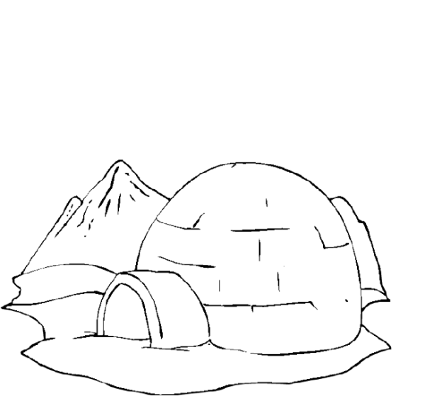 Igloo раскраска для детей