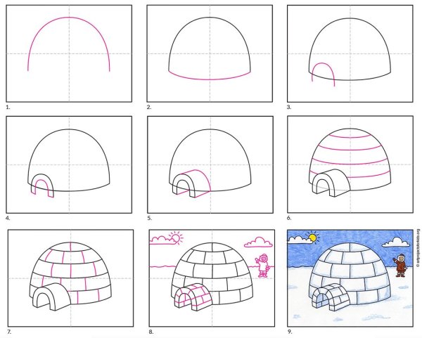 Иглу карандашом