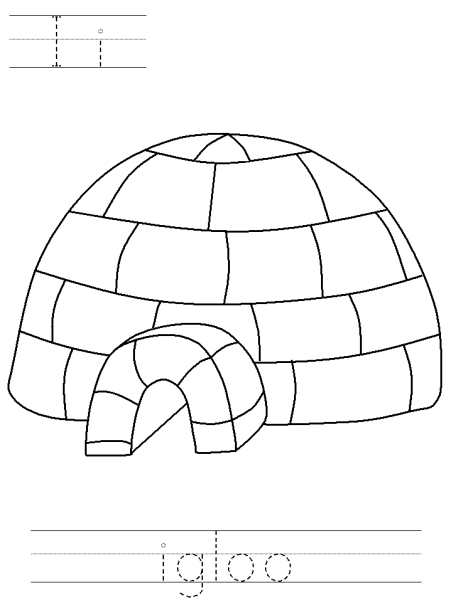 Igloo раскраска