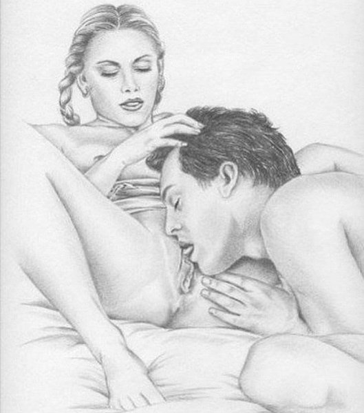 Нарисованный куннилингус
