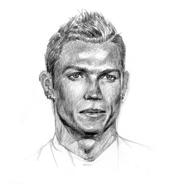 Кристиано Роналдо рисунок