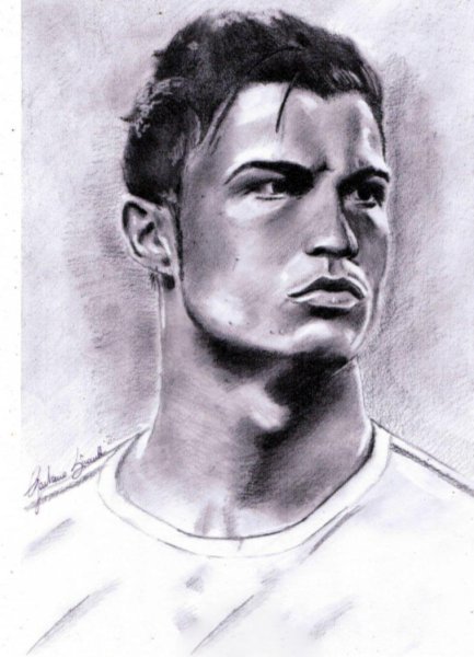 Криштиану Роналду срисовать