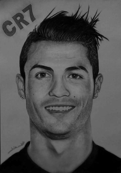 Кристиано Роналдо рисунок