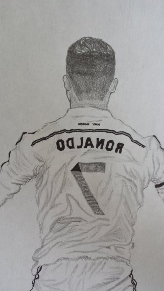 Кристиано Роналдо рисунок