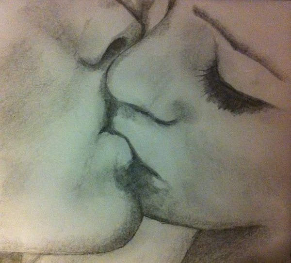 Красивая пара рисунок