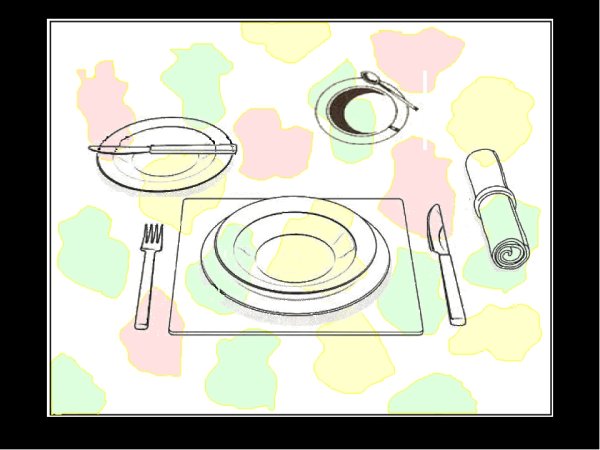 Сервировка стола раскраска