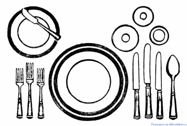 Рисование накрытый стол детей