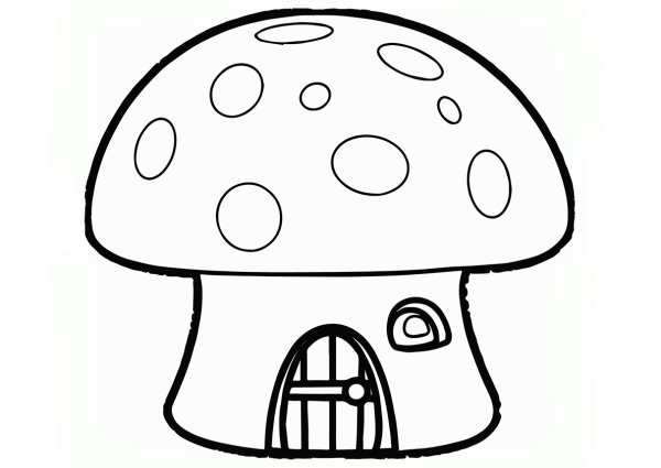 Белый гриб Боровик раскраска