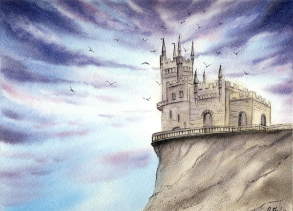 Ласточкино гнездо скетч