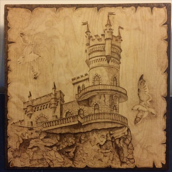 Выжигание Крым Ласточкино гнездо