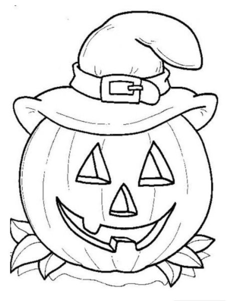 Тыковки на Хэллоуин для раскрашивания для детей