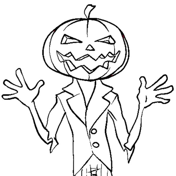 Раскраски на Хэллоуин страшные