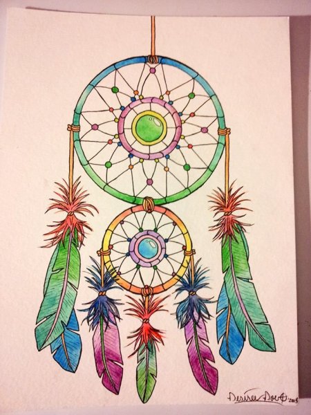 Ловец снов раскраска