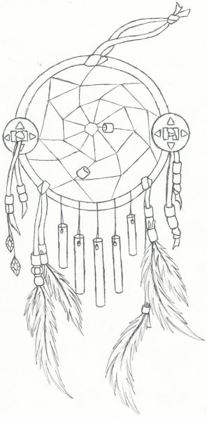 Тату Ловец снов геометрия