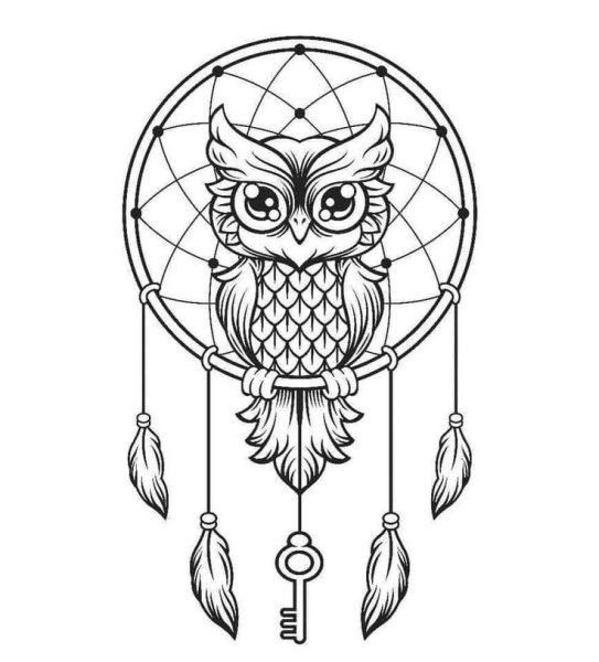 Ловец снов для раскрашивания