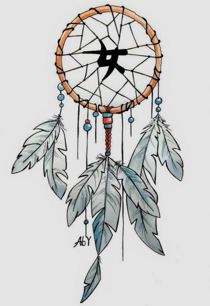 Ловец снов контур