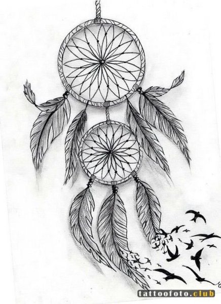 Ловец снов рисунок акварелью