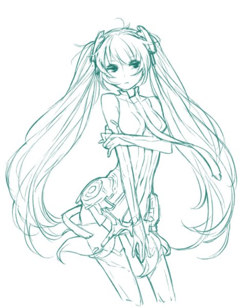 Яэ Мико раскраска