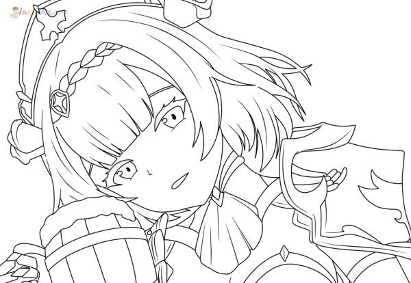 Гинь Шинь ин пакт раскраска