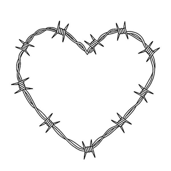 Нарисованная колючая проволока