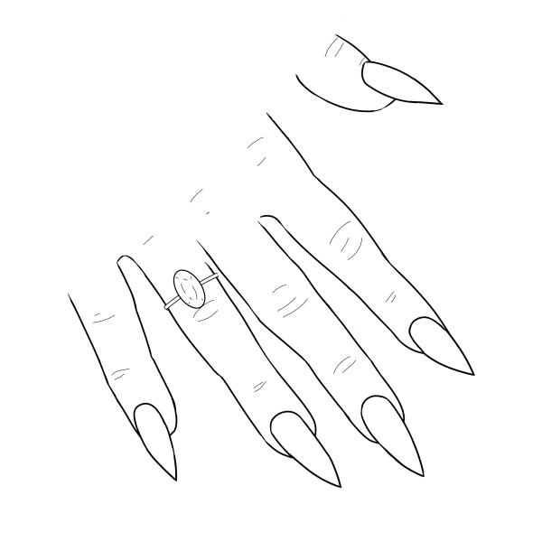 Форма ногтей для рисования