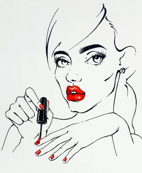 Маникюр иллюстрация