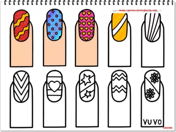 Нарисованные ногти