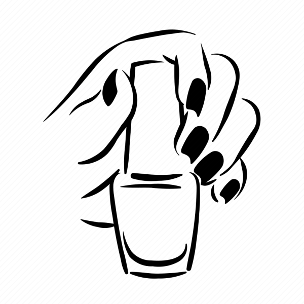 Ногти контур