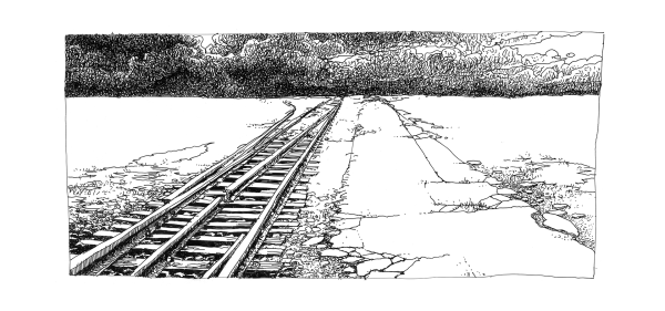 Железная дорога гравюра