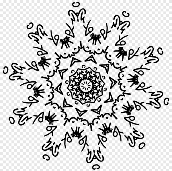 Нарисовать снежинку