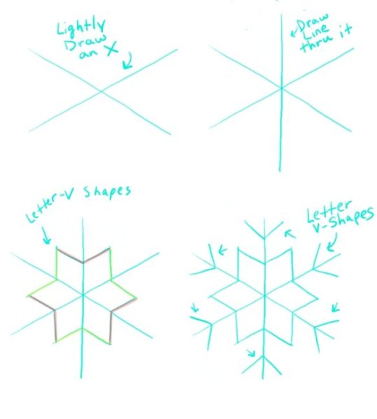 Снежинка раскраска