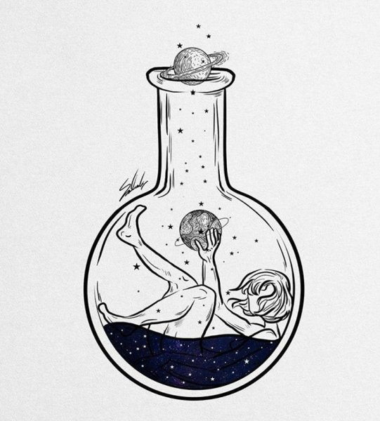 Колба тату эскиз