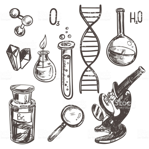 Эскиз на химические предметы